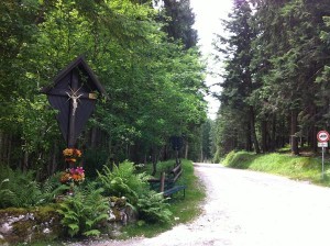L’imbocco della strada del Barental