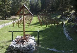 Il cimitero militare della Brigata Sassari, sul monte Zebio.