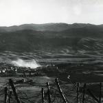 Il centro del paese sotto un bombardamento (foto dell’esercito austriaco)