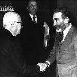 Mario Rigoni Stern con Sandro Pertini, allora presidente della Camera