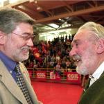 Con il segretario della Cgil, Sergio Cofferati