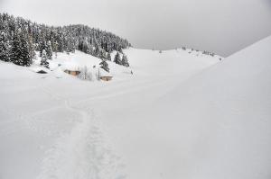 Porta Manazzo sotto la neve (foto: Roberto Costa Ebech).